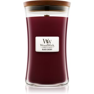 Woodwick Black Cherry vonná svíčka s dřevěným knotem 609.5 g