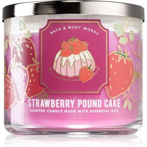 Bath & Body Works Strawberry Pound Cake vonná svíčka I. 411 g