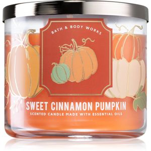Bath & Body Works Sweet Cinnamon Pumpkin vonná svíčka II. 411 g