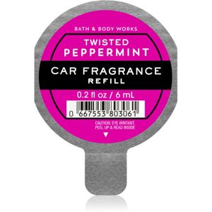 Bath & Body Works Twisted Peppermint vůně do auta náhradní náplň 6 ml