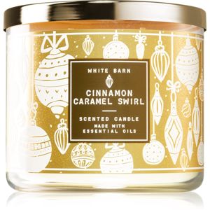 Bath & Body Works Cinnamon Caramel Swirl vonná svíčka 411 g