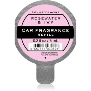 Bath & Body Works Rose Water & Ivy vůně do auta náhradní náplň 6 ml