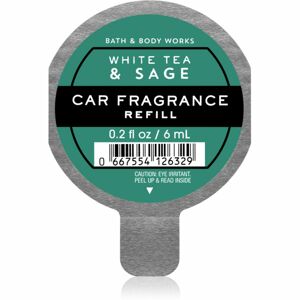 Bath & Body Works White Tea & Sage vůně do auta náhradní náplň 6 ml
