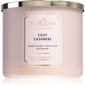 Bath & Body Works Cozy Cashmere vonná svíčka s esenciálními oleji 411 g