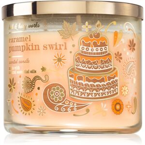 Bath & Body Works Caramel Pumpkin Swirl vonná svíčka 411 g