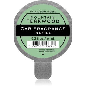 Bath & Body Works Mountain Teakwood vůně do auta náhradní náplň 6 ml