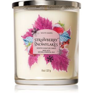 Bath & Body Works Strawberry Snowflakes vonná svíčka 411 g