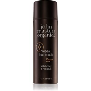 John Masters Organics Honey & Hibiscus obnovující maska pro poškozené vlasy 125 g