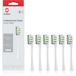 Oclean Professional Clean náhradní hlavice bílé 6 ks