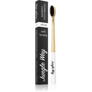 Jungle Way Bamboo Toothbrush Soft Bristle bambusový zubní kartáček White 1 ks