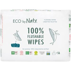 ECO by Naty Unscented 100 % Compostable Wipes vlhčené ubrousky pro děti 3x56 ks