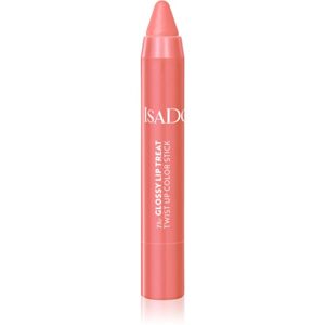 IsaDora Glossy Lip Treat Twist Up Color hydratační rtěnka odstín 09 Beach Peach 3,3 g