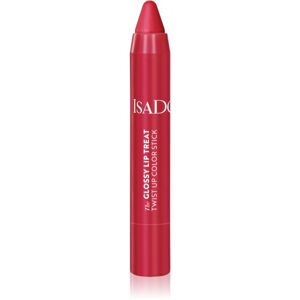 IsaDora Glossy Lip Treat Twist Up Color hydratační rtěnka odstín 12 Rhubarb Red 3,3 g
