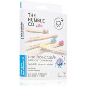 The Humble Co. Brush Kids bambusový zubní kartáček ultra soft pro děti 5 ks