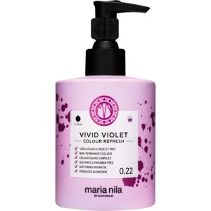 Maria Nila Colour Refresh Vivid Violet jemná vyživující maska bez permanentních barevných pigmentů výdrž 4 – 10 umytí 0.22 300 ml