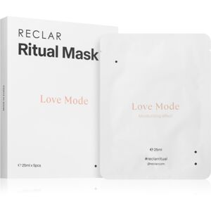 RECLAR Ritual Mask Love Mode jednorázová platýnková maska na obličej pro všechny typy pleti 5 ks