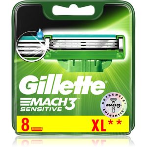 Gillette Mach3 Sensitive náhradní břity 8 ks 8 ks