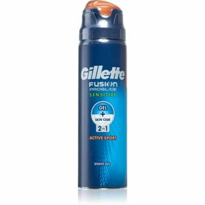 Gillette Fusion Proglide Sensitive gel na holení 2 v 1 Active Sport 170 ml