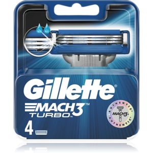Gillette Mach3 Turbo náhradní břity 4 ks