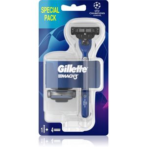 Gillette Mach3 Football holicí strojek + náhradní břity 3 ks