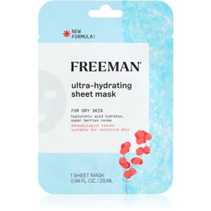 Freeman Essentials Hyaluronic Acid & Super Berries hydratační plátýnková maska pro suchou pleť 28 ml