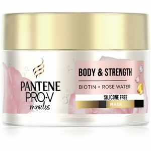 Pantene Body & Strength Rose Water maska na vlasy pro jemné až normální vlasy 160 ml