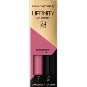 Max Factor Lipfinity Lip Colour dlouhotrvající rtěnka s balzámem odstín 022 Forever Lolita 4,2 g