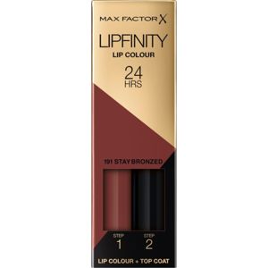 Max Factor Lipfinity Lip Colour dlouhotrvající rtěnka s balzámem odstín 191 Stay Bronzed 4,2 g