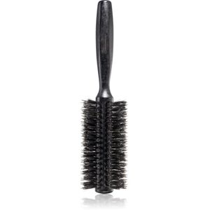 Janeke Black Line Tumbled Wood Hairbrush Ø 55mm kulatý kartáč na vlasy s nylonovými a kančími štětinami 1 ks