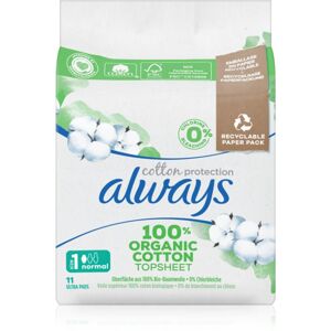Always Cotton Protection Normal vložky bez parfemace 11 ks