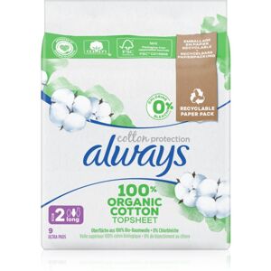 Always Cotton Protection Long vložky bez parfemace 9 ks