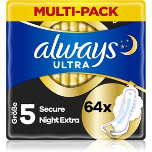 Always Ultra Secure Night Extra vložky 64 ks
