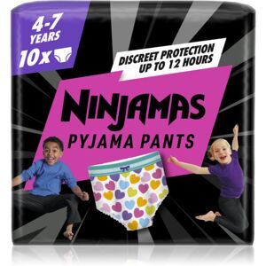 Pampers Ninjamas Pyjama Pants pyžamové plenkové kalhotky 17-30 kg Hearts 10 ks