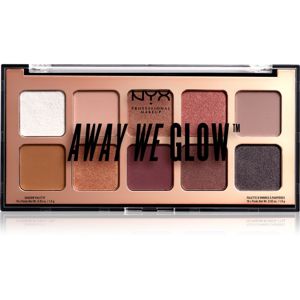 NYX Professional Makeup Away We Glow paletka očních stínů odstín 01 Love Beam 10 g