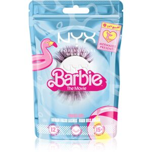 NYX Professional Makeup Barbie Jumbo Lash černé řasy s růžovými vlákny 1 ks