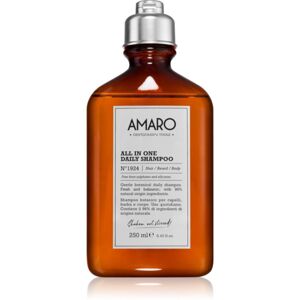 FarmaVita Amaro All In One čisticí šampon na vlasy, vousy a tělo 250 ml