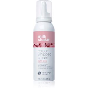 Milk Shake Colour Whipped Cream tónovací pěna pro všechny typy vlasů Light Pink 100 ml