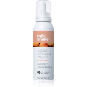 Milk Shake Colour Whipped Cream tónovací pěna pro všechny typy vlasů Rose brown 100 ml