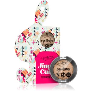 puroBIO Cosmetics Jingle Care Eyeshadow Box oční stíny dárková edice odstín 01 Sparkling Wine 2,5 g