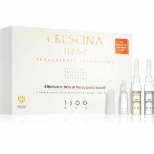 Crescina Transdermic 1300 Re-Growth and Anti-Hair Loss péče pro podporu růstu a proti vypadávání vlasů pro muže 20x3,5 ml