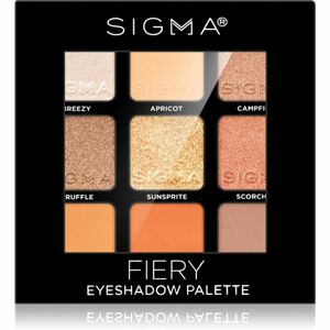 Sigma Beauty Eyeshadow Palette Fiery paleta očních stínů 9 g