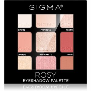 Sigma Beauty Eyeshadow Palette Rosy paleta očních stínů 9 g