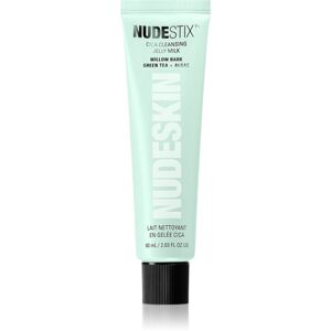 Nudestix Nudeskin Cica Cleansing Jelly Milk čisticí a odličovací gel pro zklidnění pleti 60 ml