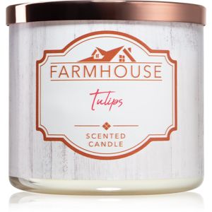 Kringle Candle Farmhouse Tulips vonná svíčka 411 g