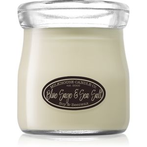 Milkhouse Candle Co. Creamery Blue Sage & Sea Salt vonná svíčka Cream Jar 142 g