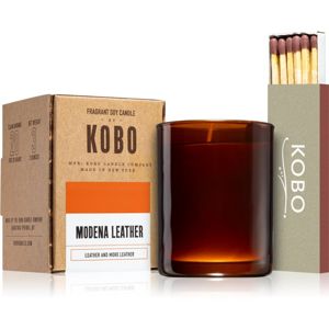 KOBO Woodblock Modena Leather votivní svíčka 85 g