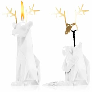 54 Celsius PyroPet DYRI (Reindeer) dekorativní svíčka White 22 cm