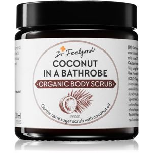 Dr. Feelgood Organic Coconut in a Bathrobe cukrový peeling s kokosovým olejem 120 ml