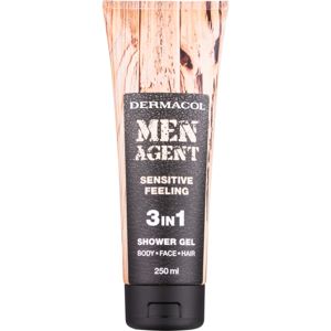 Dermacol Men Agent Sensitive Feeling sprchový gel 3 v 1 250 ml
