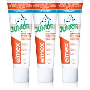 Elmex Junior 6-12 Years zubní pasta pro děti 3x75 ml